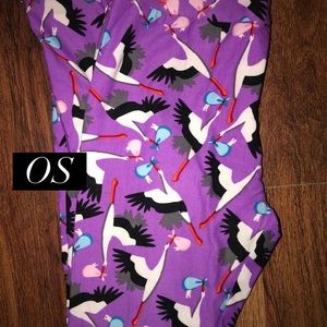LuLaRoe OS Stork Leggings NWT